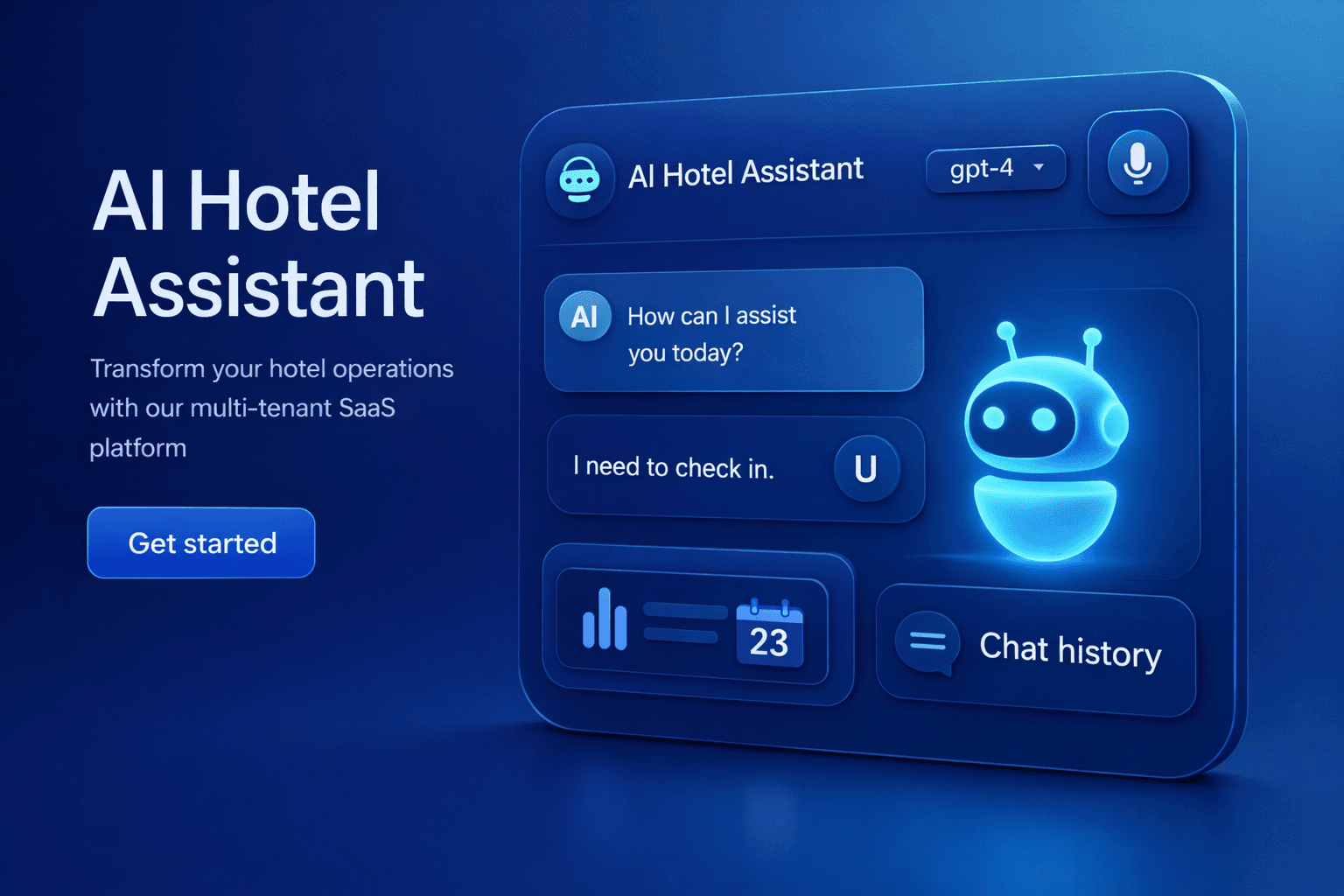 AI Hotel Dashboard Preview